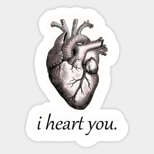 I Heart You Sticker